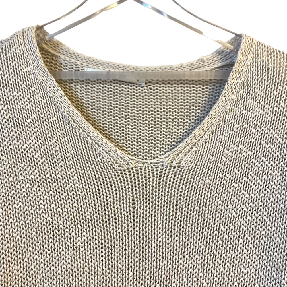 Linen Part Two Grey Knit Sweater - Picture 3 of 7